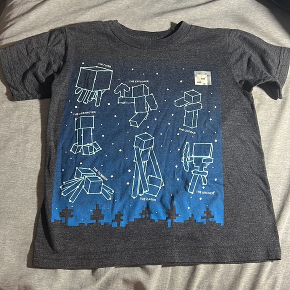 Mojang Youth Minecraft Constellation Stars Shirt Size XS - Picture 2 of 5